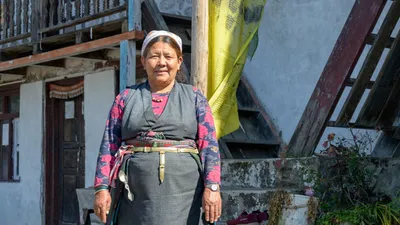 Lodgebesitzerin auf dem Climate Trek Langtang