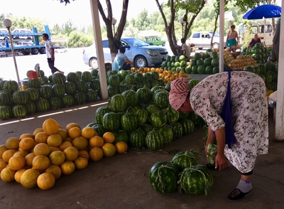 Melonenverkauf im Fergana-Tal