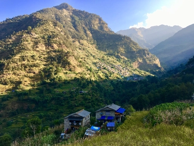 Abendstimmung auf dem Dhaulagiri-Trek