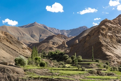 Ladakh-Lamayuru-Landschaft-Berge-Tal