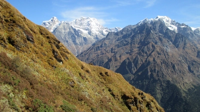 Nepal-Blick-auf-Mera-Peak