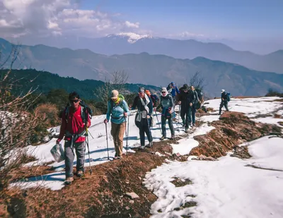 Gruppe auf dem Climate Trek