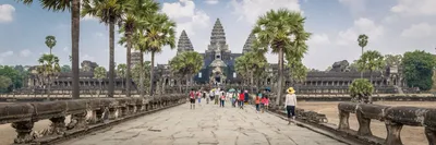 Tempel Zugang nach Angkor Wat