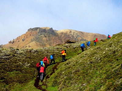 Wanderweg in Landmannalaugar