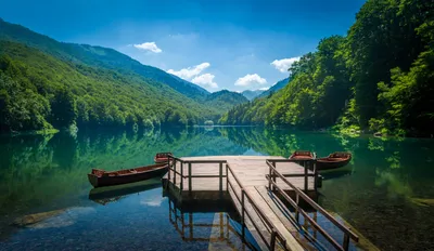 Steg am Biogradska See