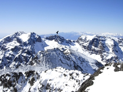 Winterlandschaft Ouanakrim hoher Atlas