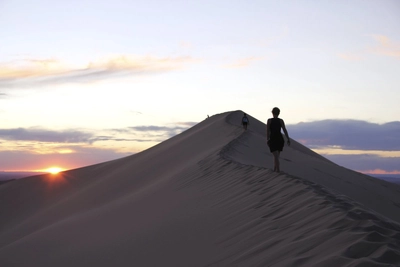 Sonnenuntergang in der Gobi