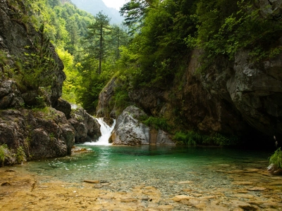 Wasserfall Enipeas im Olympus-Nationalpark